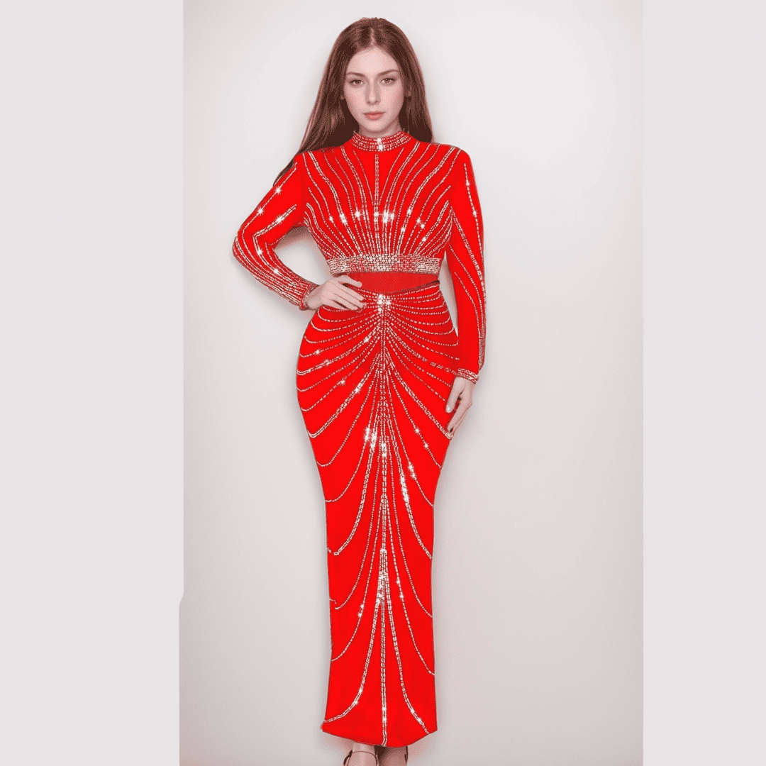 Levoire | Ingrid V Pour Les Valtijuhliin Avec Des Cristaux Rot