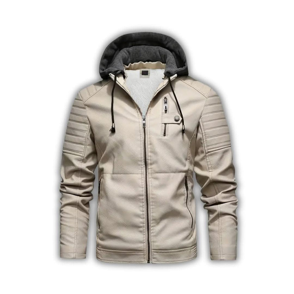 Levoire | Veste En Cuir Intemporelle Pour Un Style Audacieux Beige