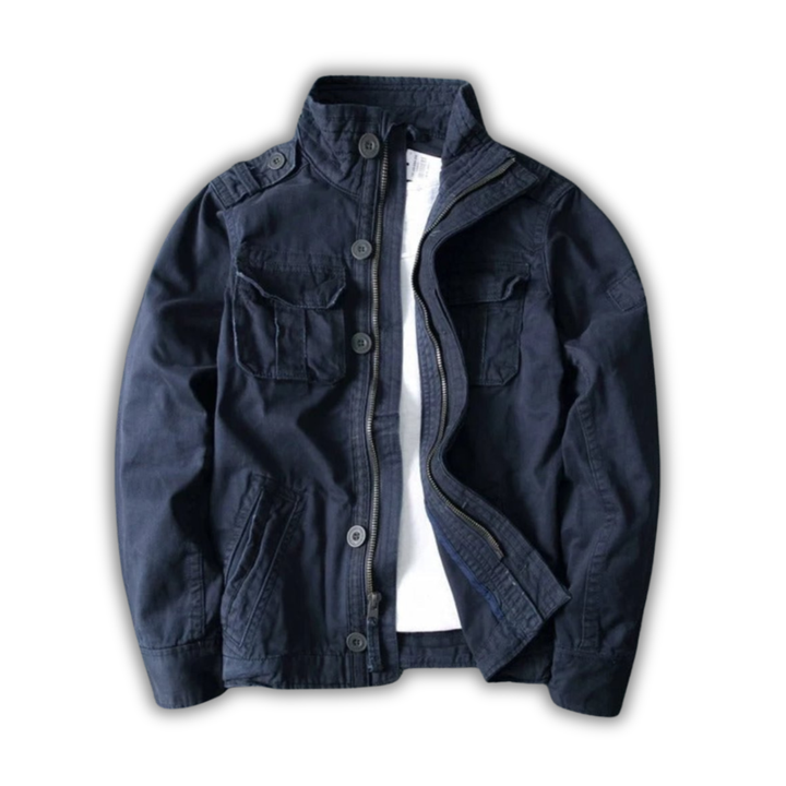 Levoire | Veste Cargo Pour Hommes Bleu