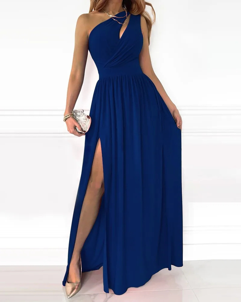 Levoire | Aushöhlen Maxi Robe Bleu