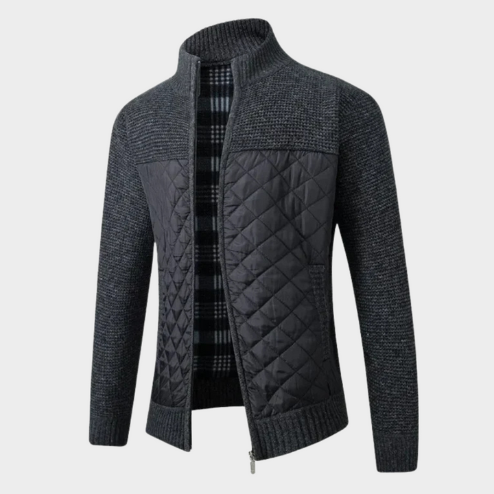 Levoire | Veste Pour Hommes Avec Fermeture Eclair Et Coupe Confortable Noir