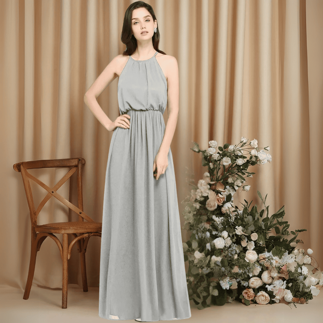 Levoire | Robe Élégante De Soirée Gris