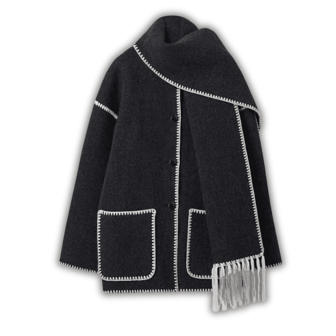 Levoire | Amelia Écharpe Noir Blanc