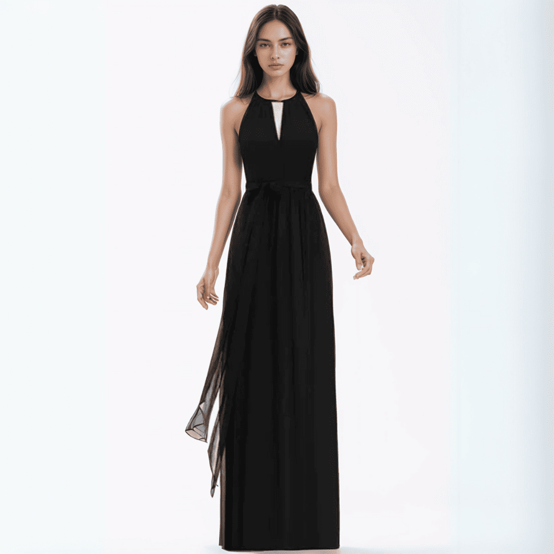 Levoire | Combinaison Élégante Silhouette Amicale Noir