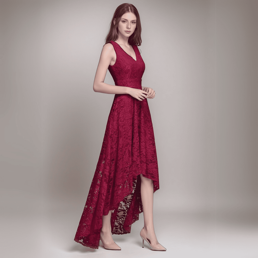 Levoire | Élégante Robe Asymétrique Pour Mariages Bordeaux