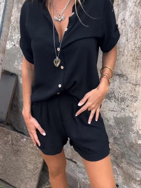 Levoire | Robe en lin confortable Noir