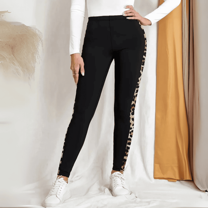 Levoire | Leggings À Motifs Léopard À Bretelles Pour Femmes
