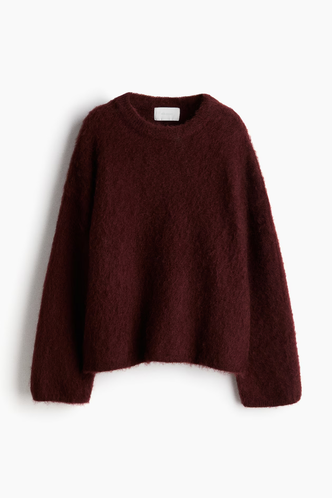 Levoire | Pull Col Rond En Mohair Bordeaux