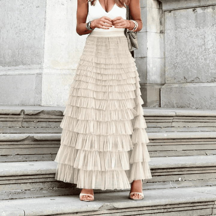 Levoire | Midi Dagna Falbany Beige
