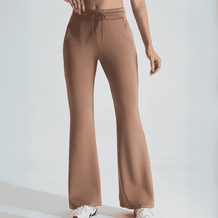 Levoire | Pantalons De Sport Larges Bruns Pour Femmes