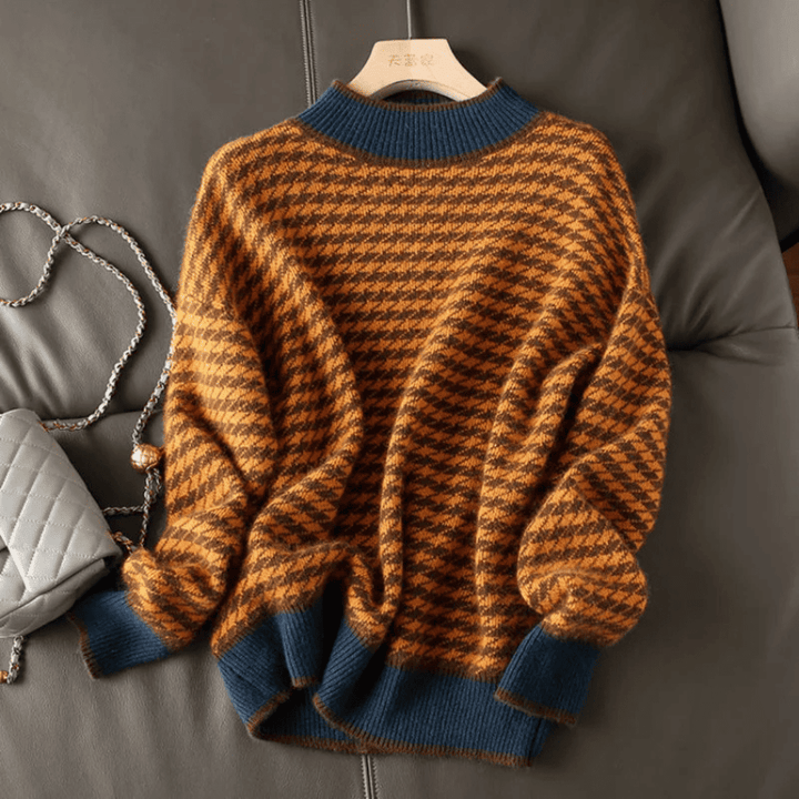 Levoire | Gilet En Tricot Pour Femmes Dans Un Style Traditionnel Orange