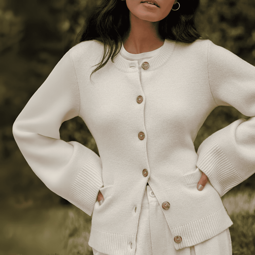 Levoire | Gilet En Tricot Avec Bouton Pour Femmes Kreemipuna