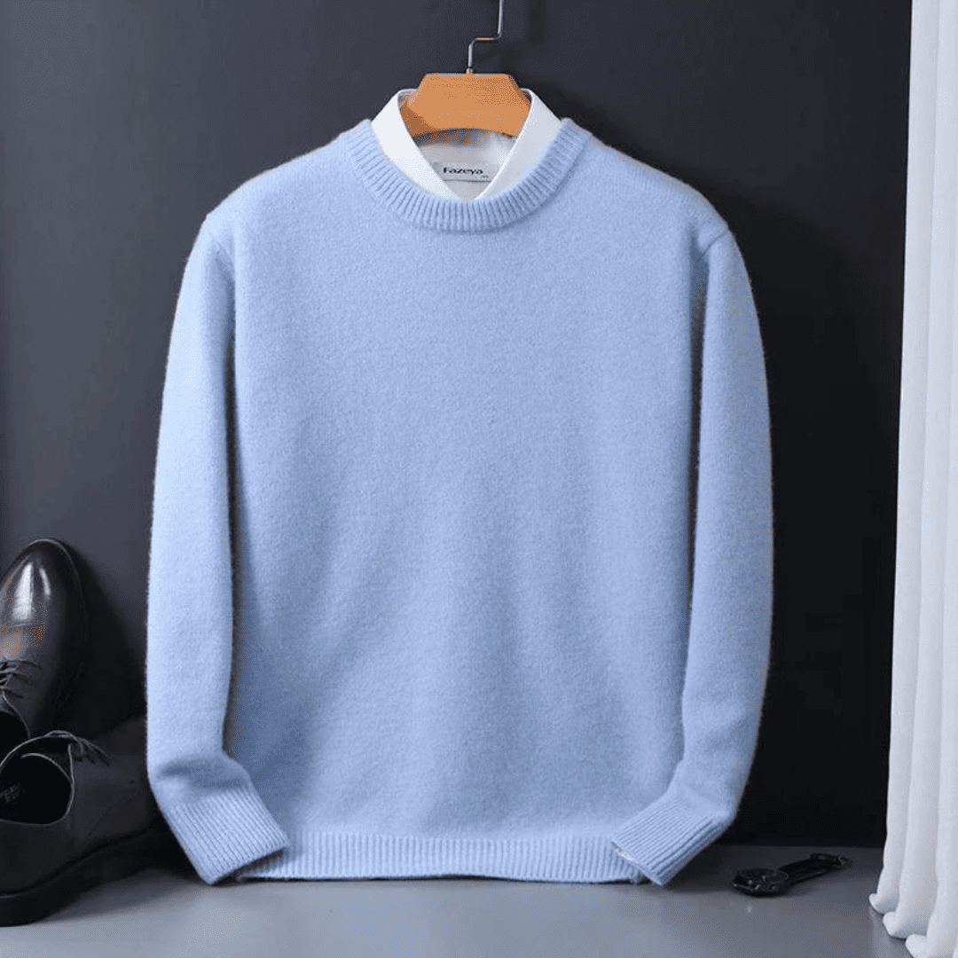 Levoire | Gilet En Laine Pour Homme Bleu clair