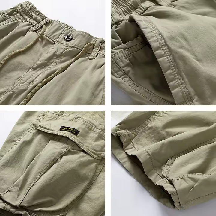 Levoire | Short léger d'été cargo pour hommes avec poches pratiques