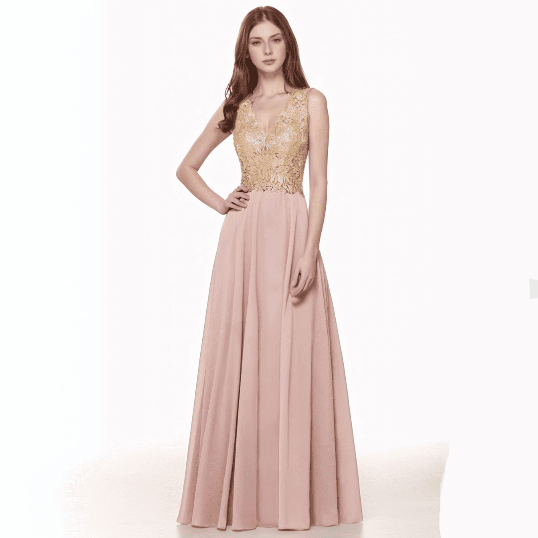 Levoire | Chiffon Sans Dos Olimpia Pour Mariage Rosa