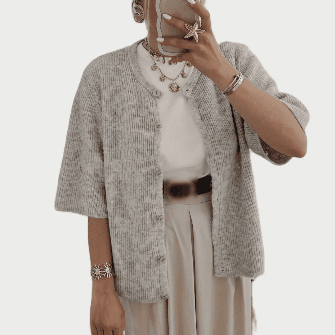 Levoire | Gilet Pastel Pour Femmes Gris