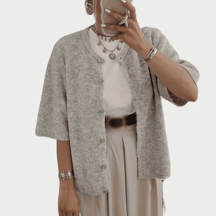 Levoire | Gilet Pastel Pour Femmes Gris