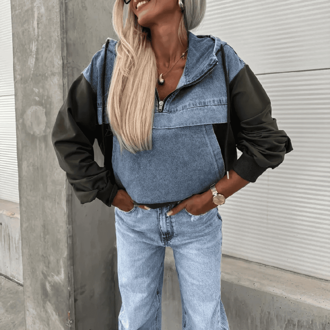 Levoire | Jean Femme Poche À Capuche Kalista Vert
