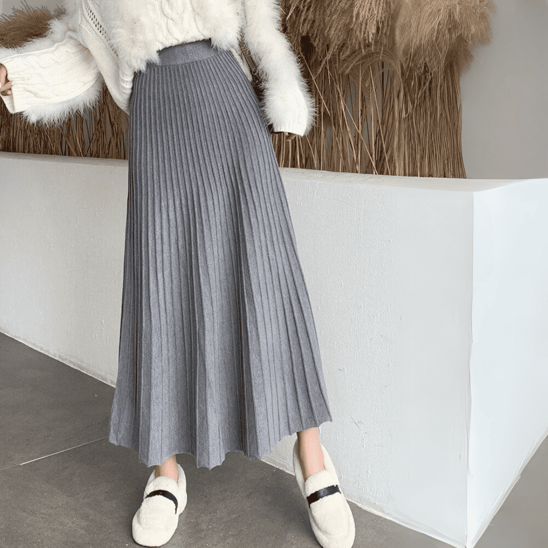 Levoire | Midi Plissé Cezaryna Chic Gris Une taille