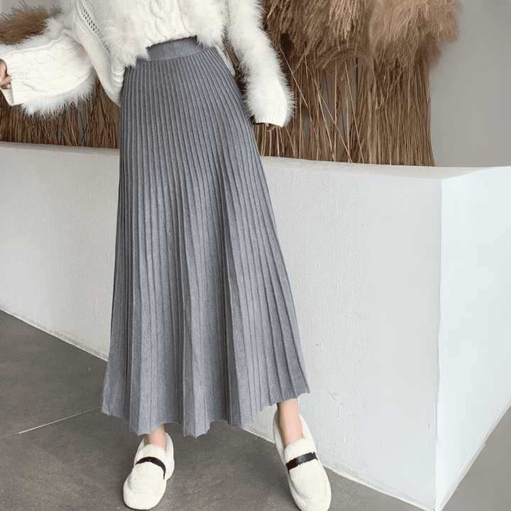Levoire | Midi Plissé Cezaryna Chic Gris Une taille