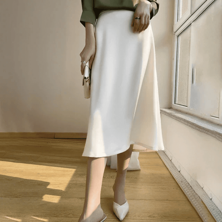 Levoire | Midi Velours Nelia Blanc
