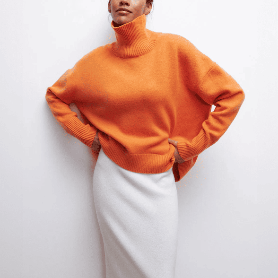 Levoire | Gilet Chaud Pour Femmes Dans Une Forme Élégante Orange