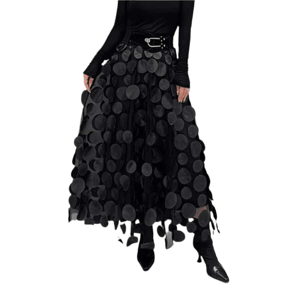 Levoire | Manteau Mi-Long Élégant Pour Femmes Noir