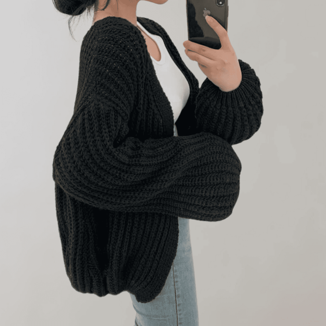 Levoire | Laine Merino Pour Femmes Noir Une taille
