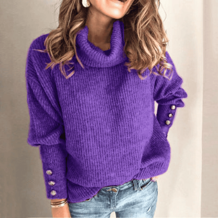 Levoire | Doux Élégant Gilet Femme Violet