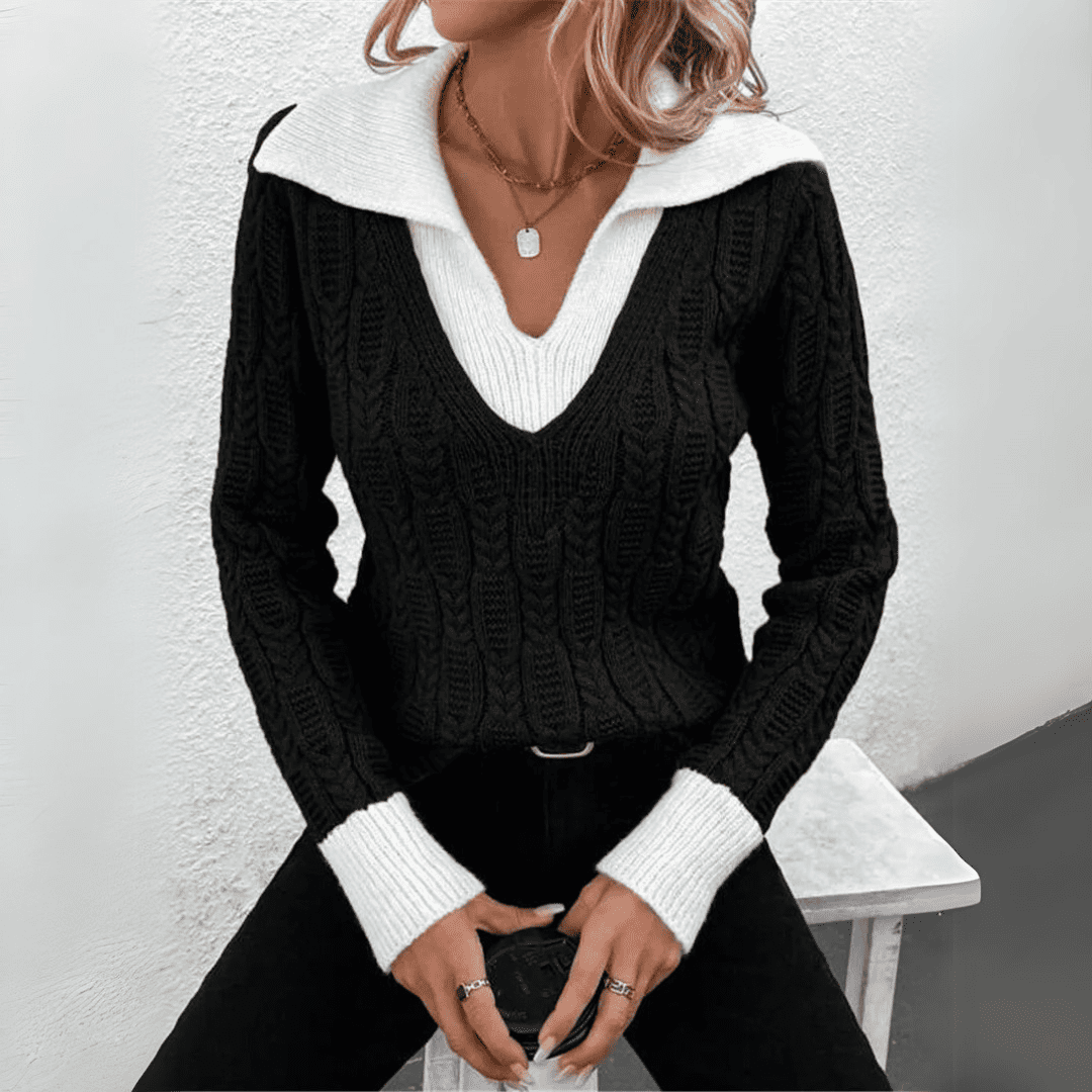 Levoire | Élégant Gilet Doux Femme Noir