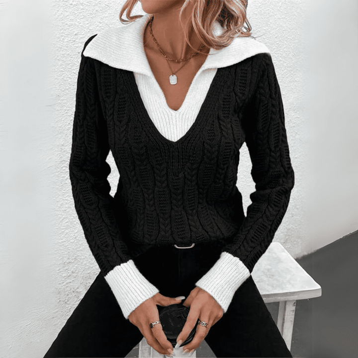 Levoire | Élégant Gilet Doux Femme Noir