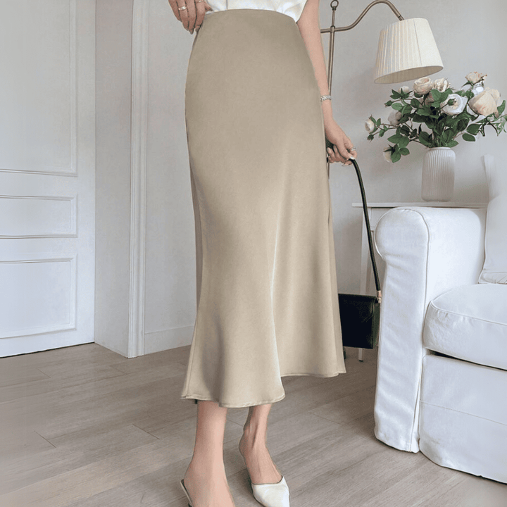 Levoire | Midi Doriana Satin Haute Taille