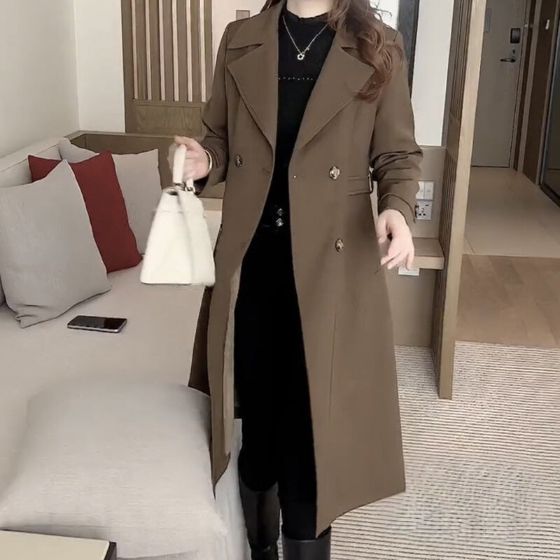 Levoire | Trench-Coat Chaud Élégant Braun (Brièvement avant la vente finale)
