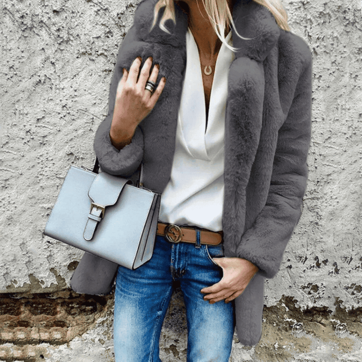 Levoire | Futro Gilet Femmes Gris
