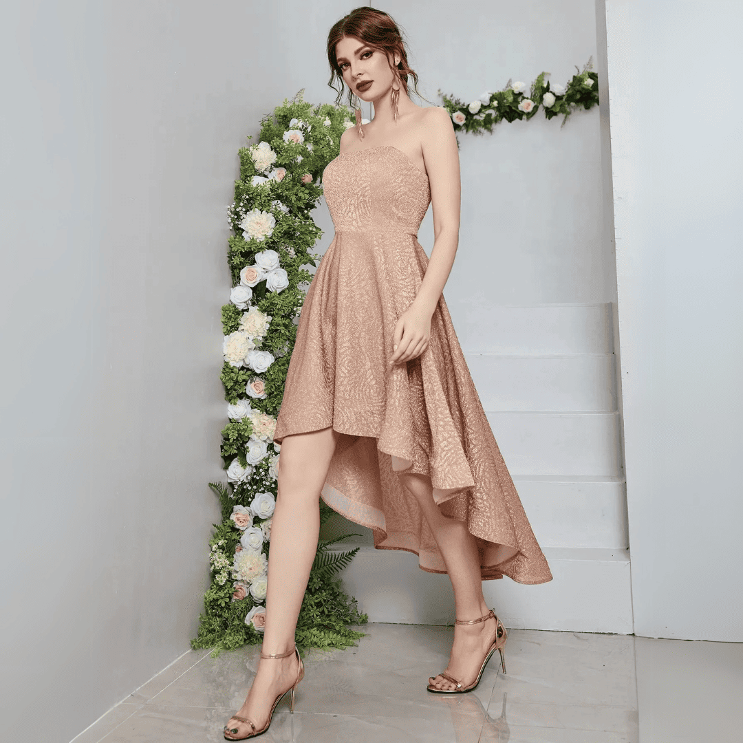 Levoire | Robe À Bretelles Asymétriques Pour Un Mariage