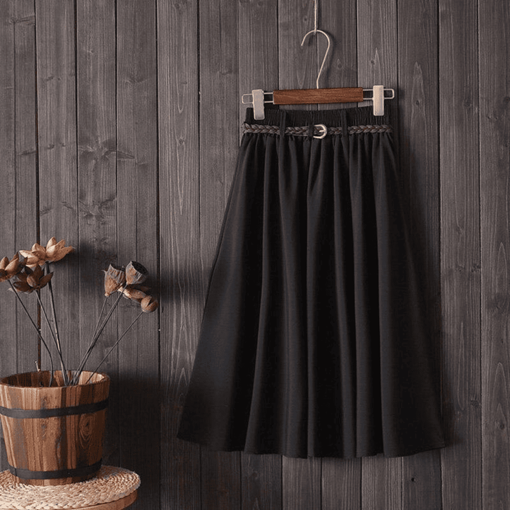 Levoire | Mini Midi Jupe Tendance Noir Une taille