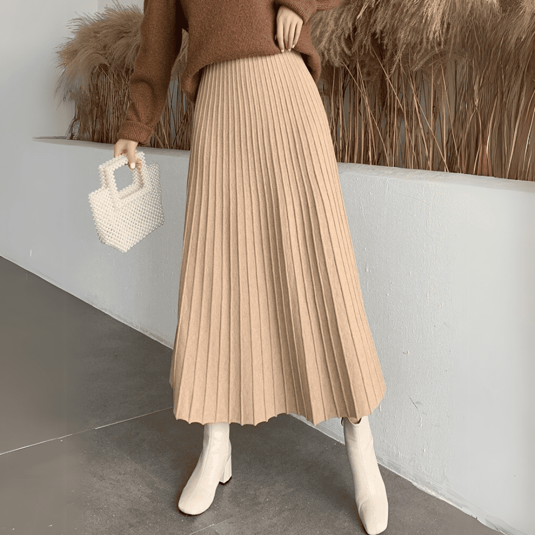 Levoire | Midi Plissé Cezaryna Chic Vert olive Une taille