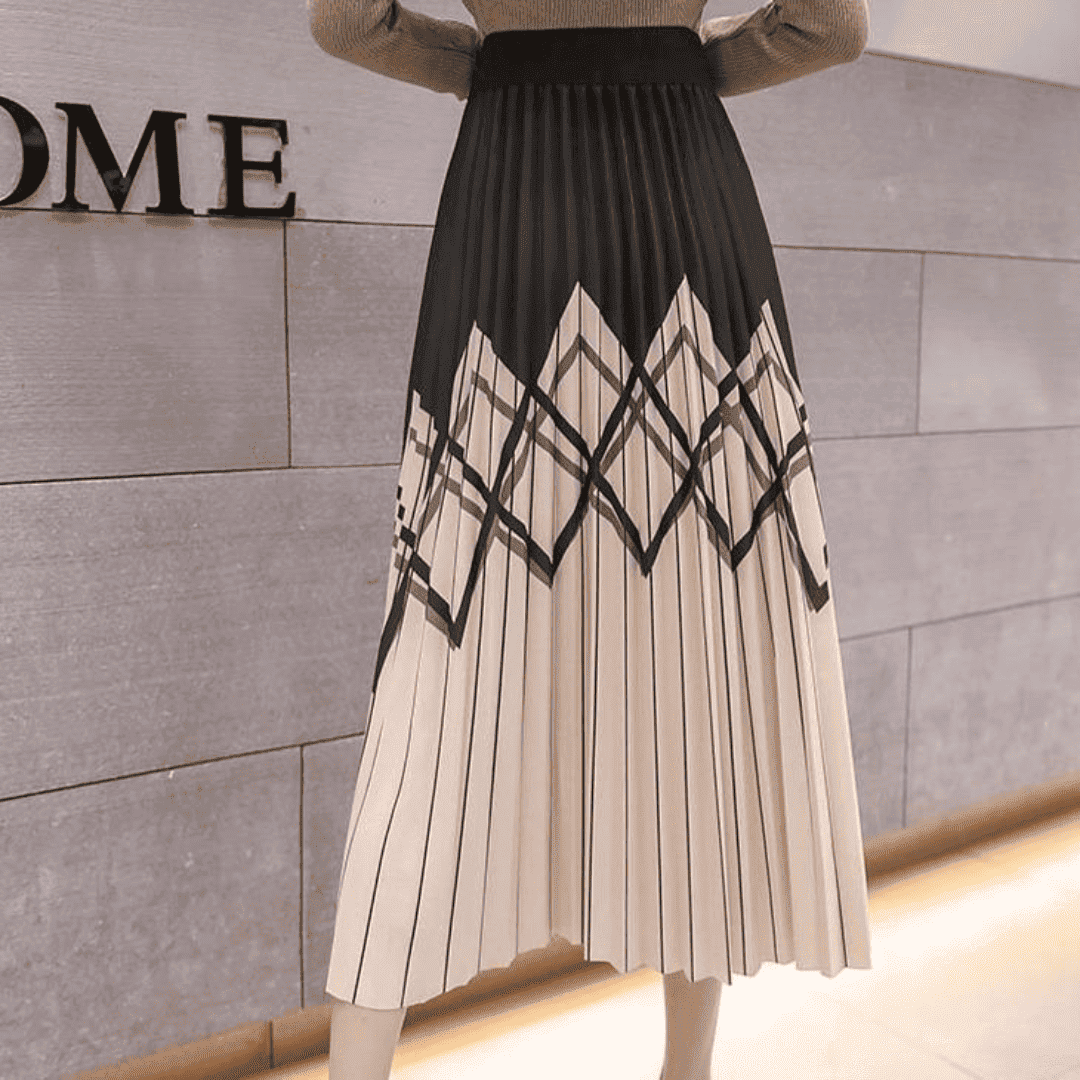 Levoire | Jupe Midi Plissée Élégante