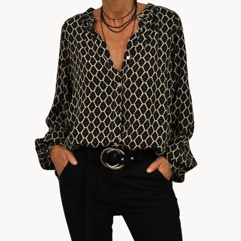 Levoire | Blouse Midi En Coupe Décontractée Pour Femmes Noir