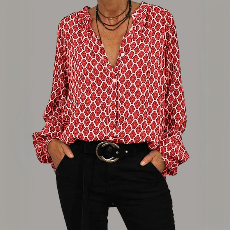 Levoire | Blouse Midi En Coupe Décontractée Pour Femmes Rot
