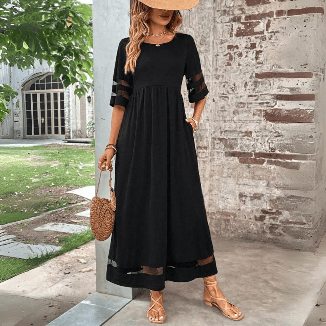 Levoire | Robe Maxi Élégante Et Flottante Pour Femmes Vert