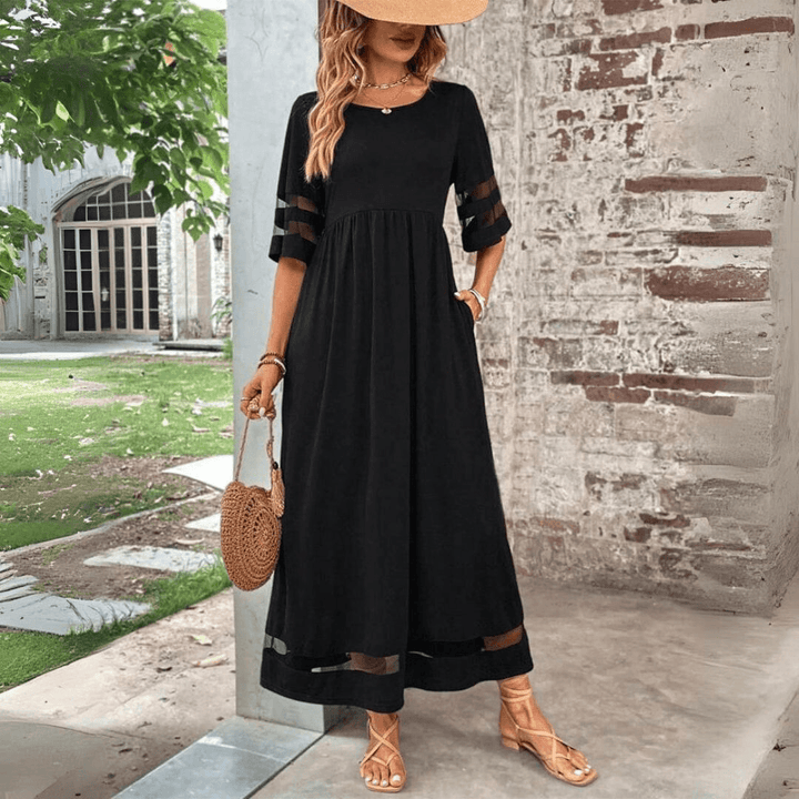 Levoire | Robe Maxi Élégante Et Flottante Pour Femmes Vert