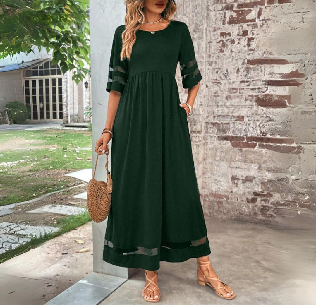 Levoire | Élégance Intemporelle Robe Maxi Vert