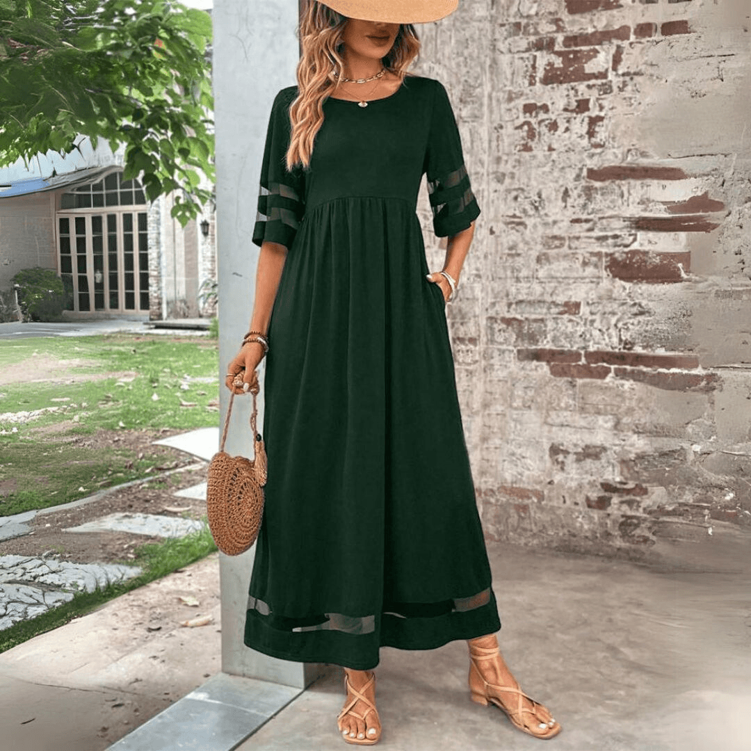 Levoire | Robe Maxi Élégante Et Flottante Pour Femmes Noir