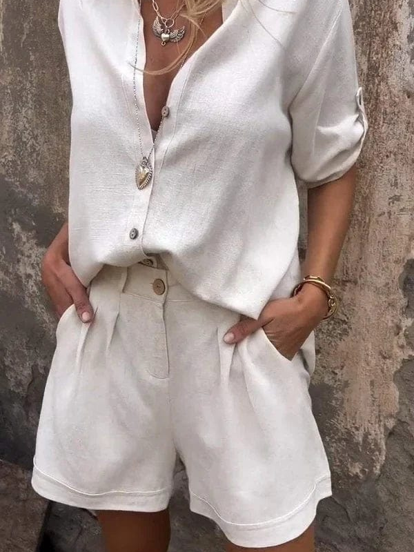 Levoire | Robe en lin confortable Blanc