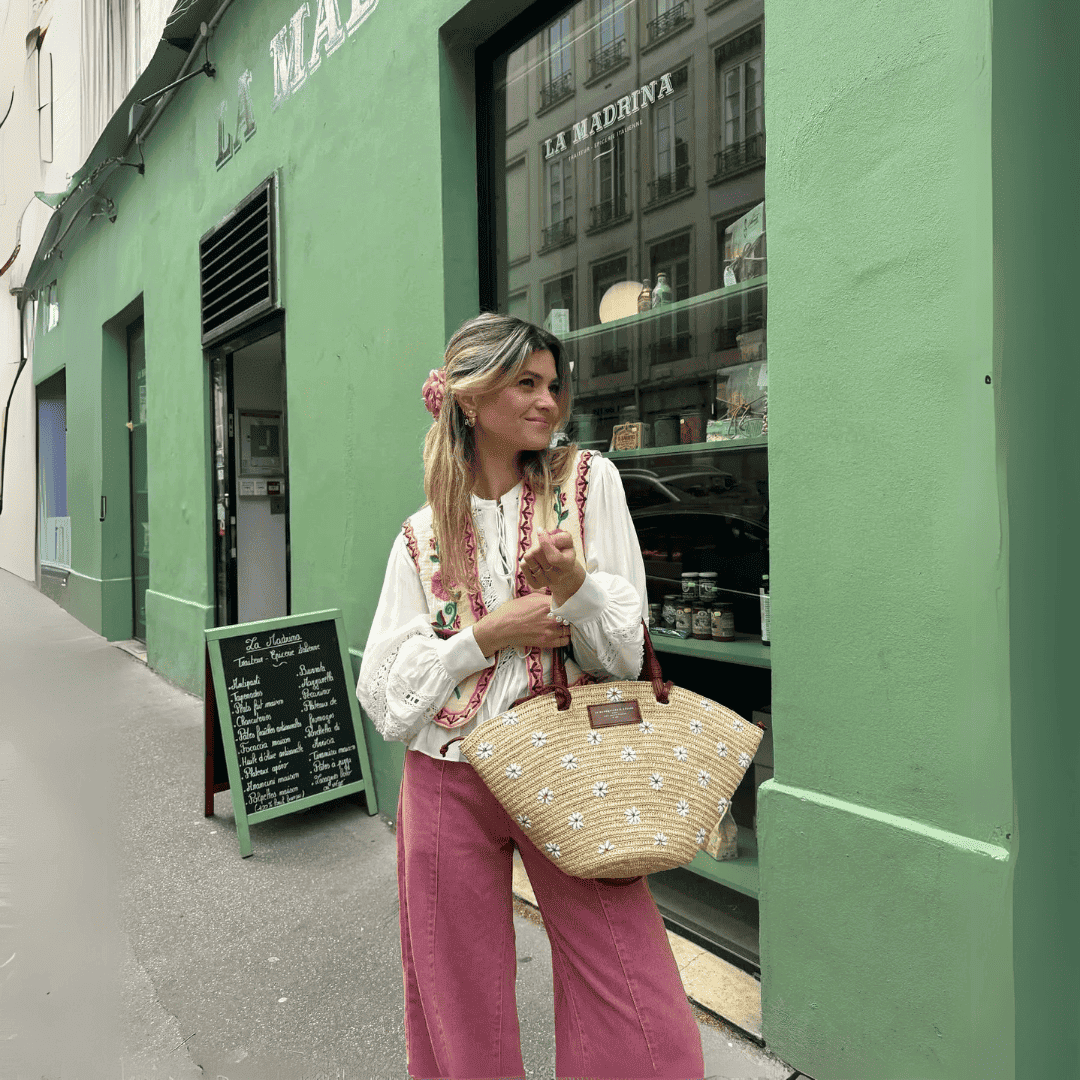 Levoire | Brodé Des Fleurs Gilet Femmes