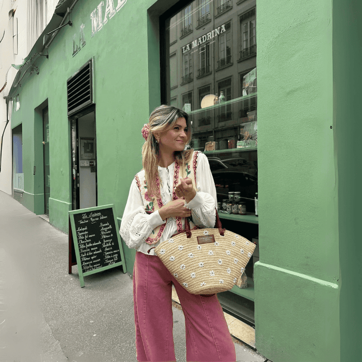 Levoire | Brodé Des Fleurs Gilet Femmes