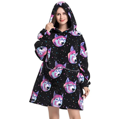 Levoire | Couverture Portable Tête de chien amusante