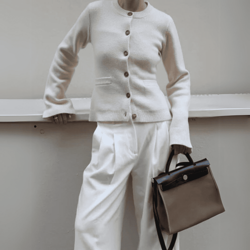 Levoire | Gilet En Tricot Avec Bouton Pour Femmes