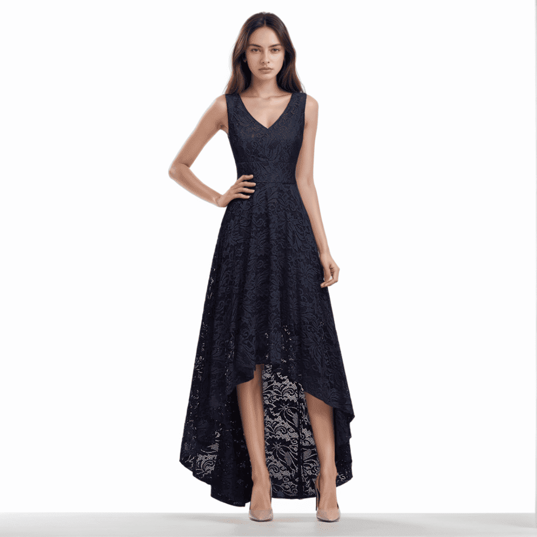 Levoire | Élégante Robe Asymétrique Pour Mariages Marin